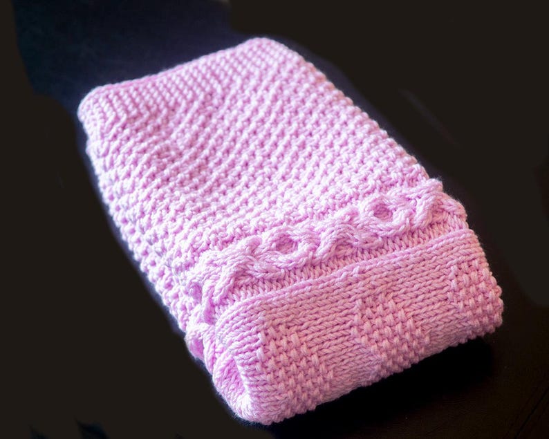 Blush Hearts Blanket Knitting Pattern