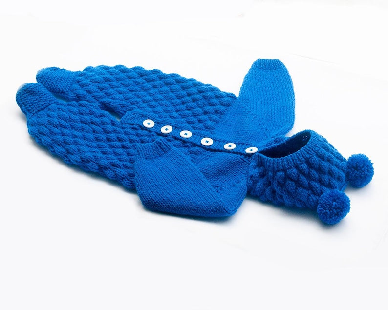 Bubble Baby Jumpsuit Knitting Pattern