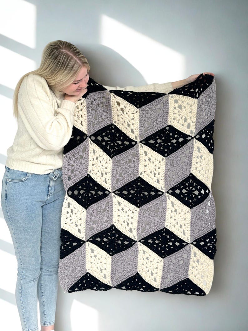 Geometric Blanket Crochet Pattern