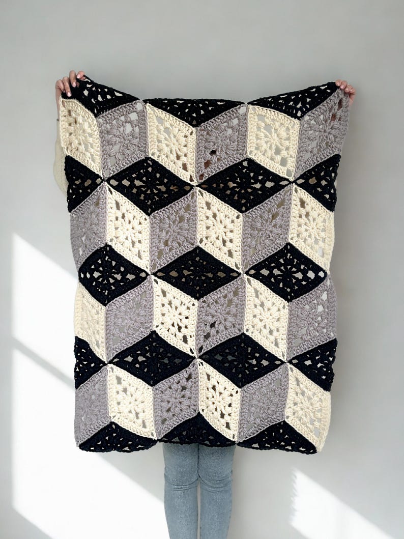 Geometric Blanket Crochet Pattern