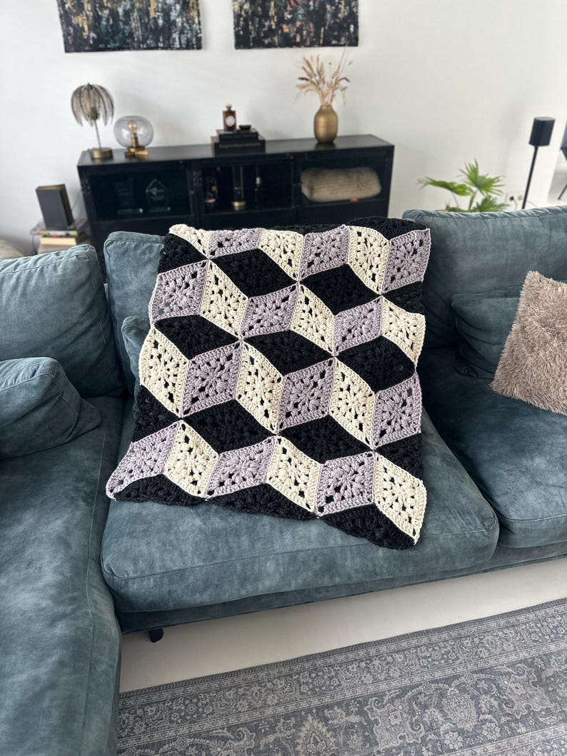 Geometric Blanket Crochet Pattern