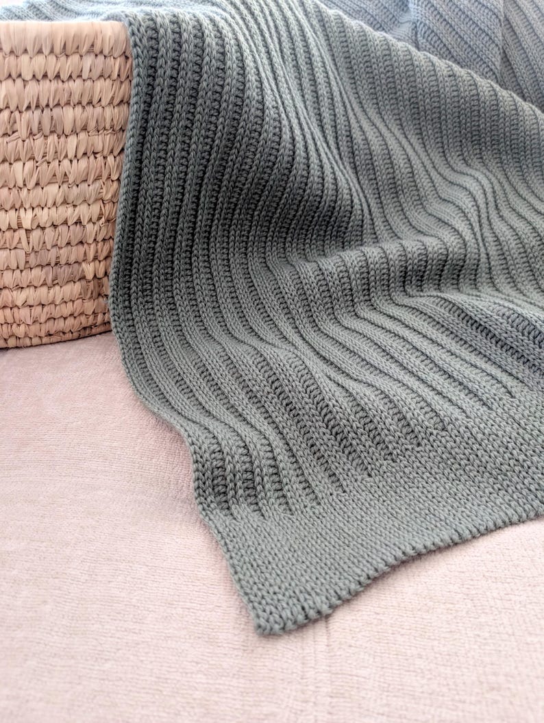 Luxe Rib Blanket Crochet Pattern