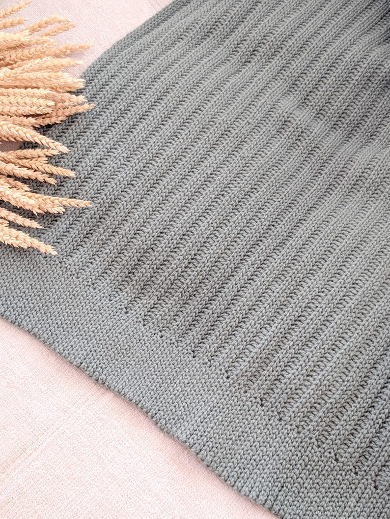 Luxe Rib Blanket Crochet Pattern