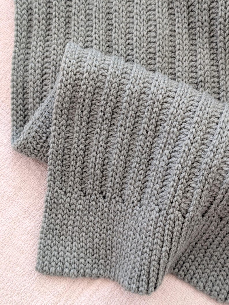 Luxe Rib Blanket Crochet Pattern