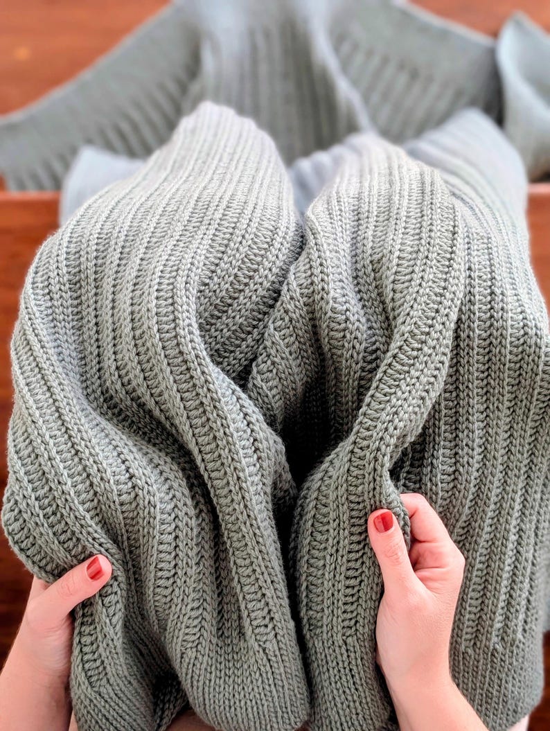 Luxe Rib Blanket Crochet Pattern