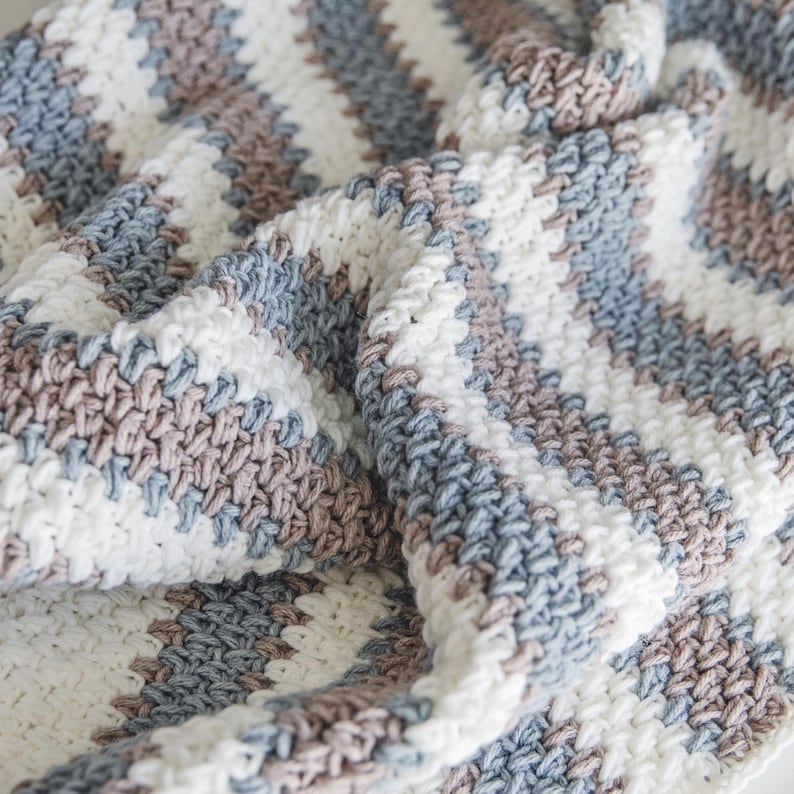 Cloudy Coast Blanket Crochet Pattern