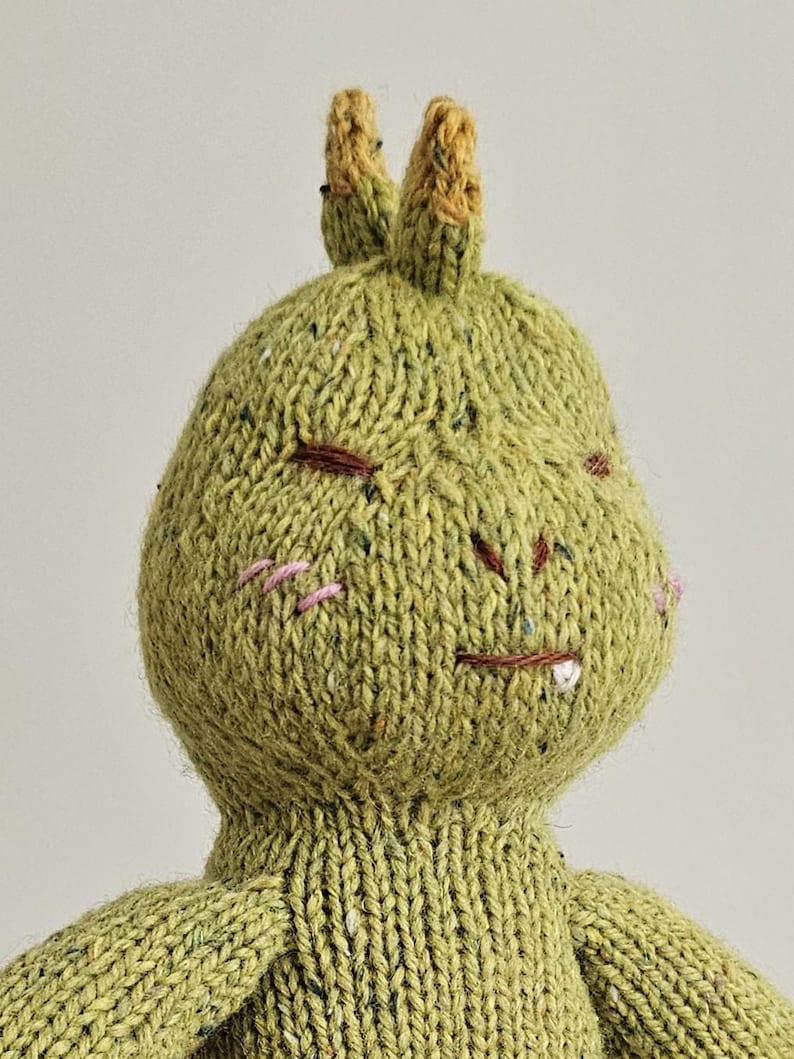 Gentle Dino Knitting Pattern