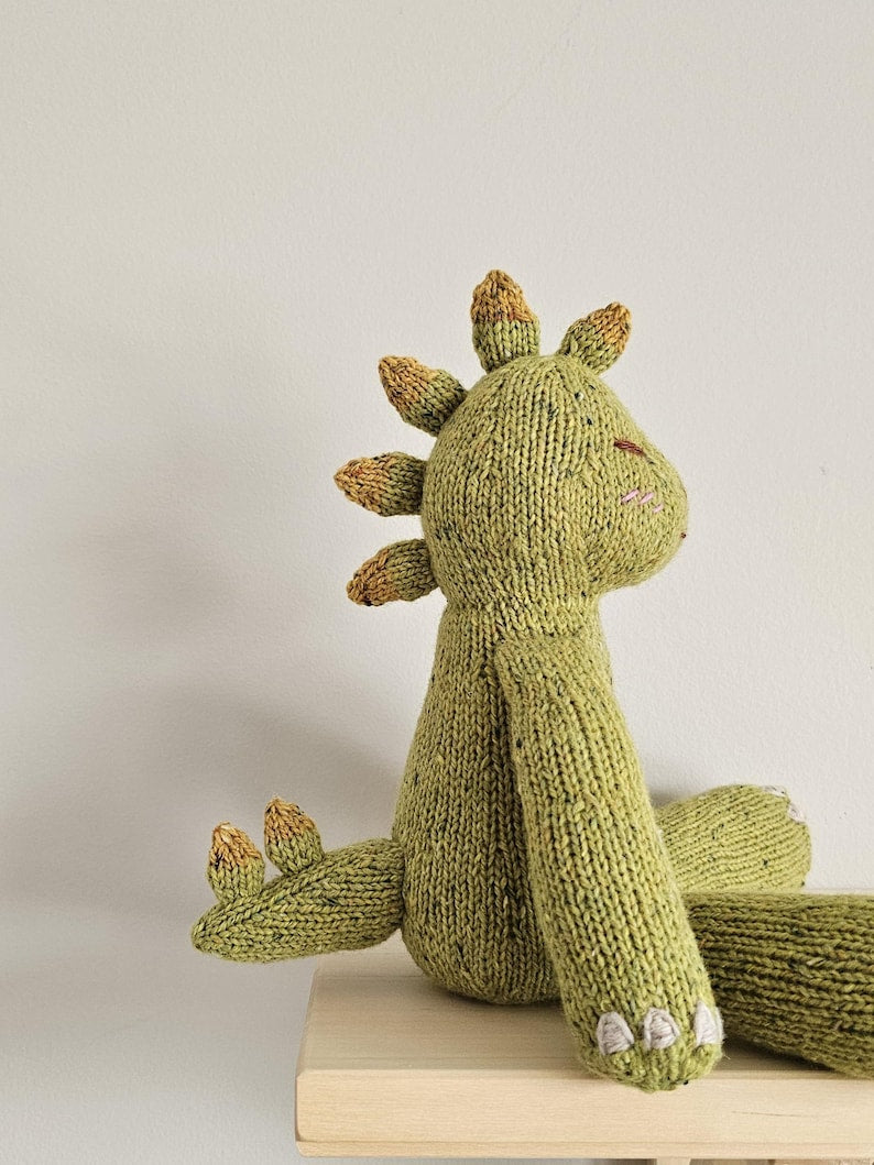 Gentle Dino Knitting Pattern