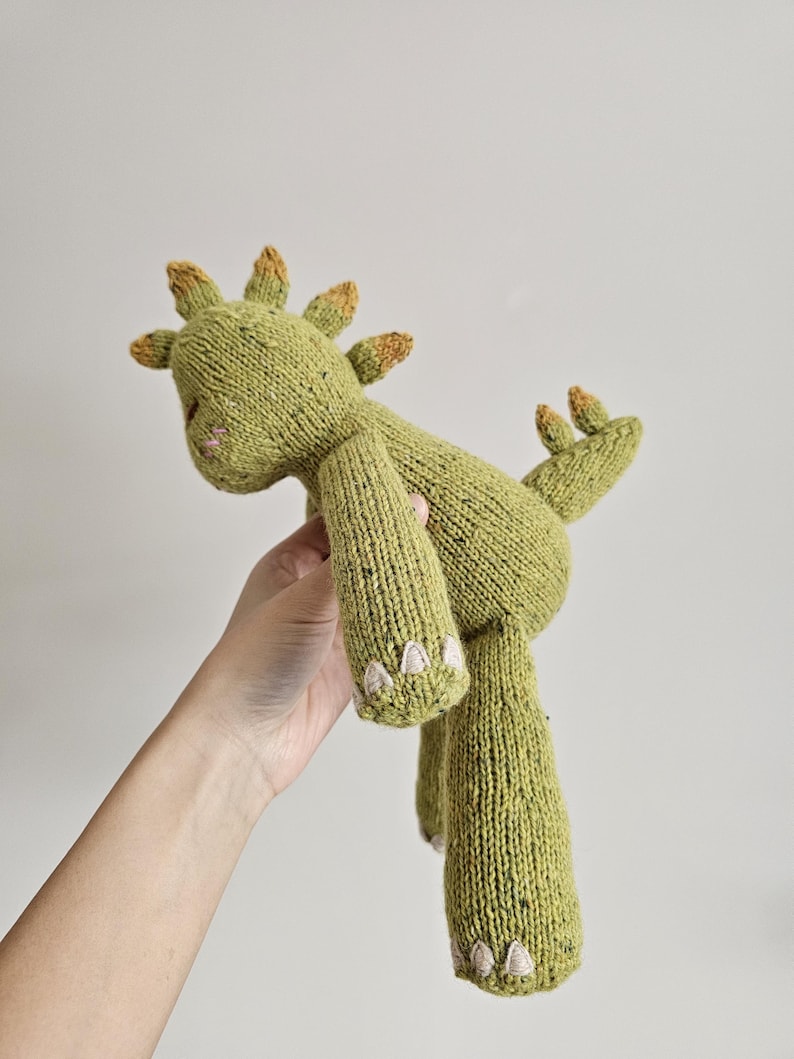 Gentle Dino Knitting Pattern