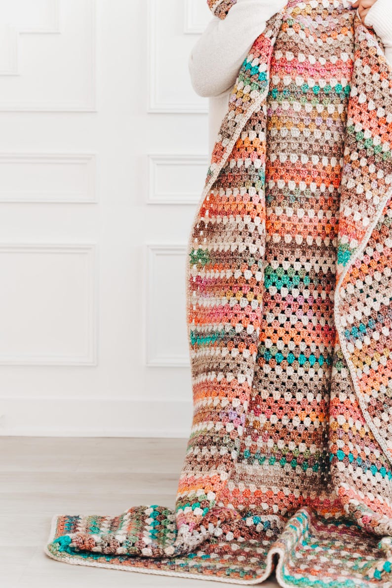 Autumn Breeze Blanket Crochet Pattern
