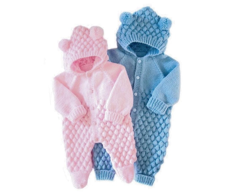 Bubble Baby Jumpsuit Knitting Pattern
