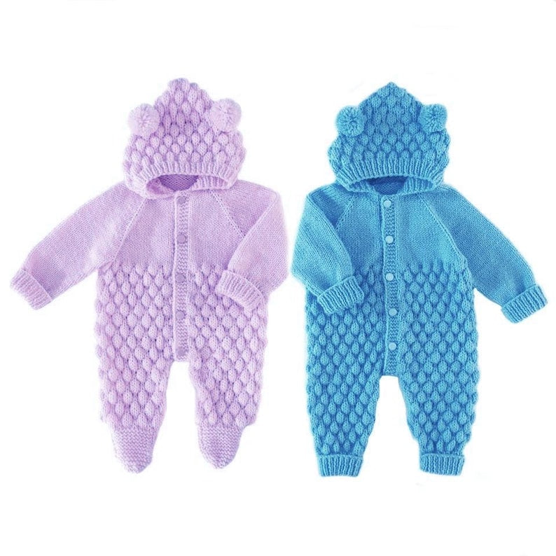Bubble Baby Jumpsuit Knitting Pattern