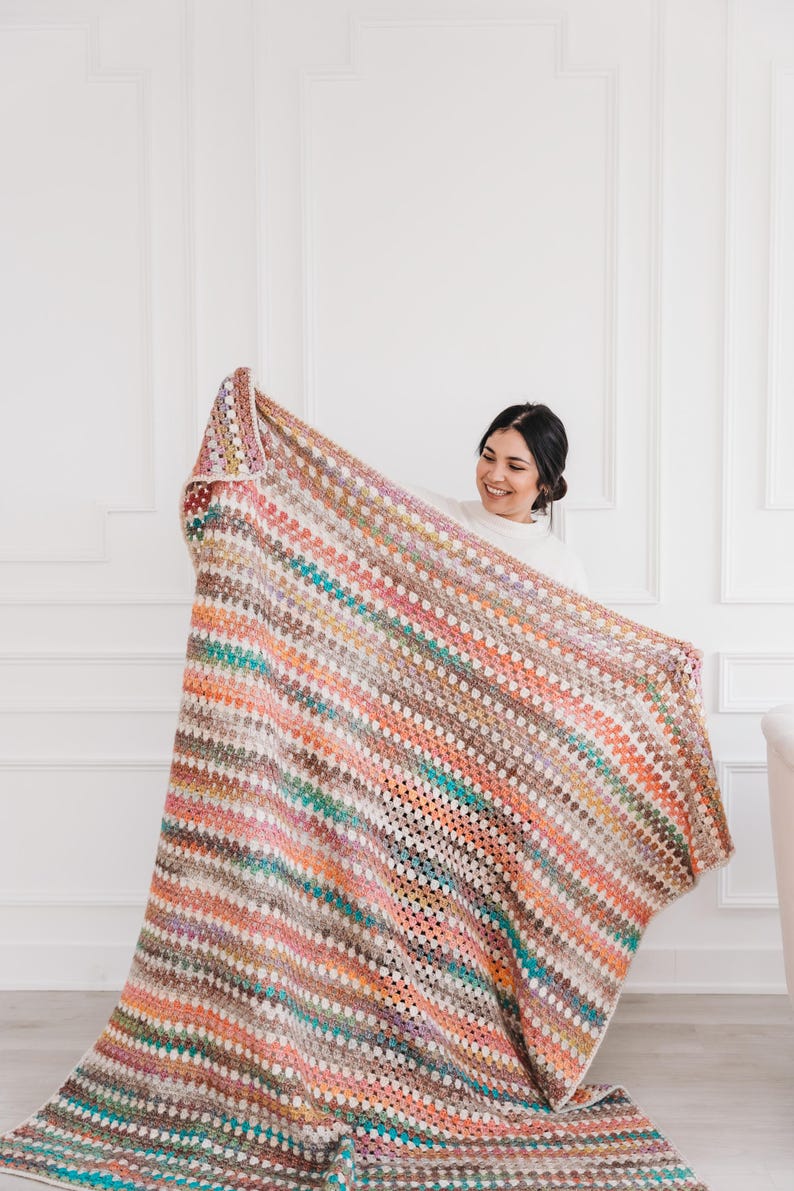 Autumn Breeze Blanket Crochet Pattern