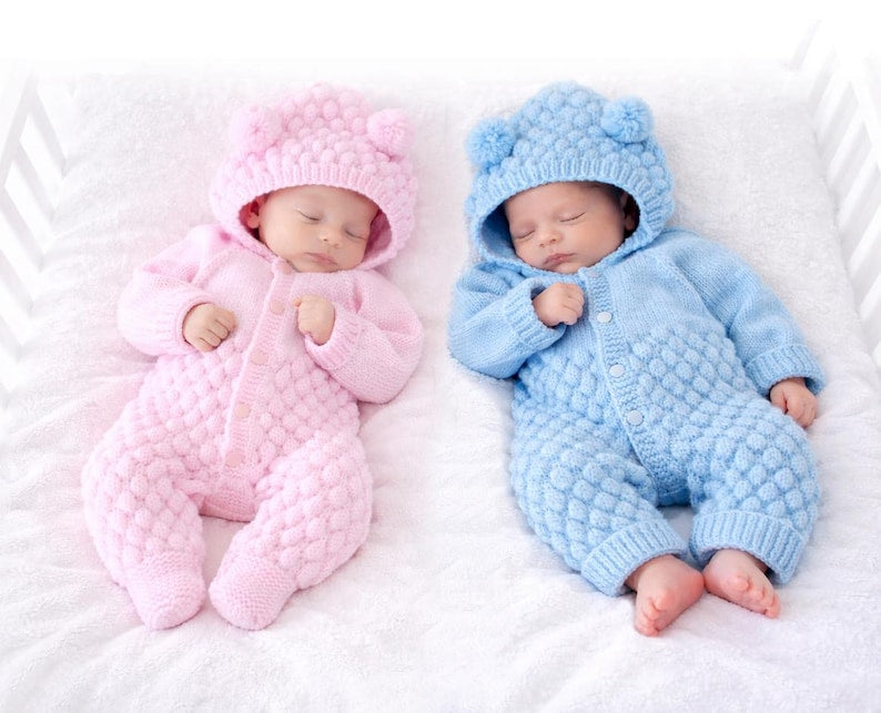 Bubble Baby Jumpsuit Knitting Pattern