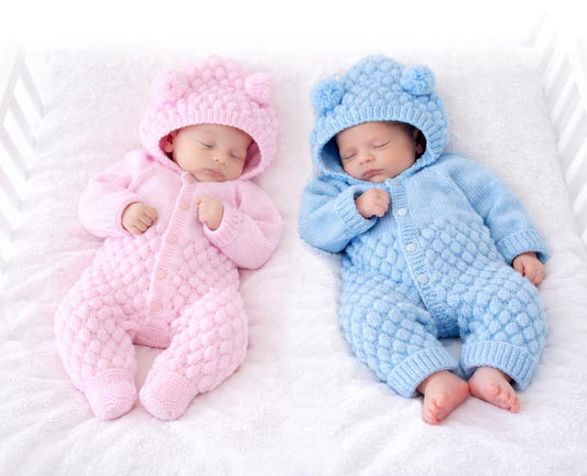 Bubble Baby Jumpsuit Knitting Pattern