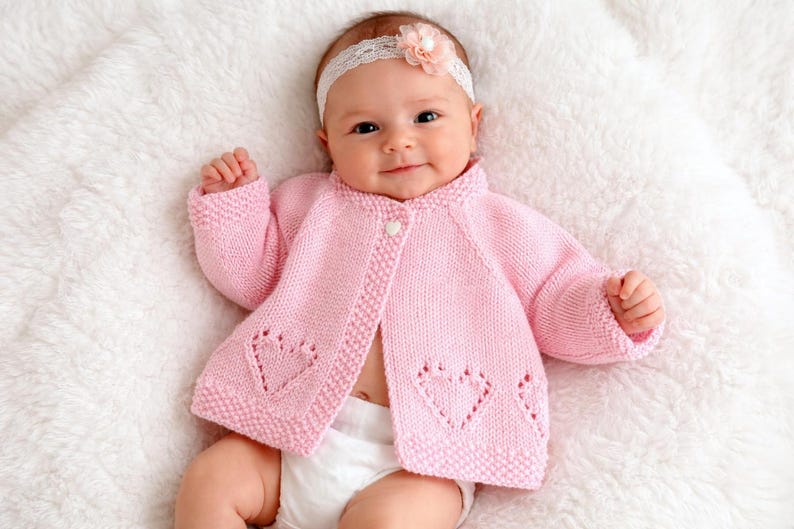 Sweetheart Baby Set Knitting Pattern