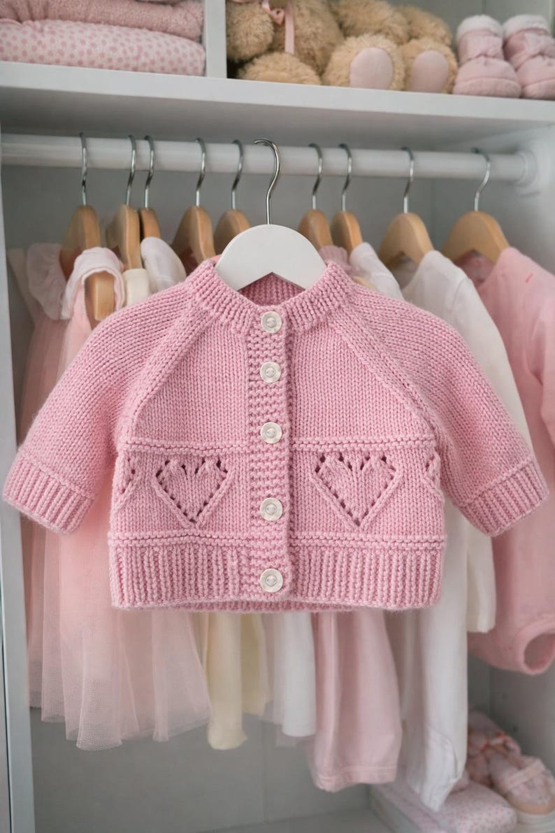 Petal Kiss Baby Set Knitting Pattern