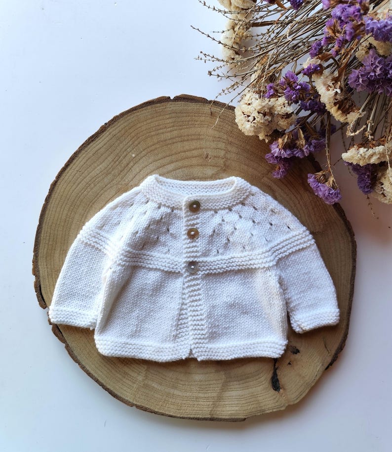 Lily Baby Cardigan Knitting Pattern