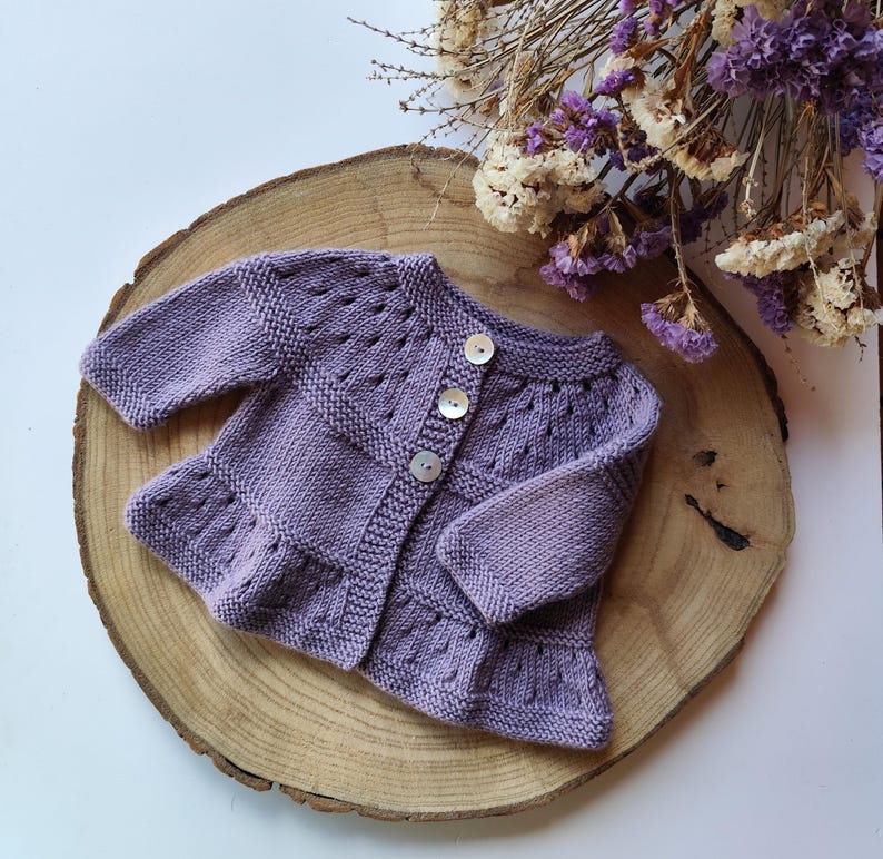 Lily Baby Cardigan Knitting Pattern