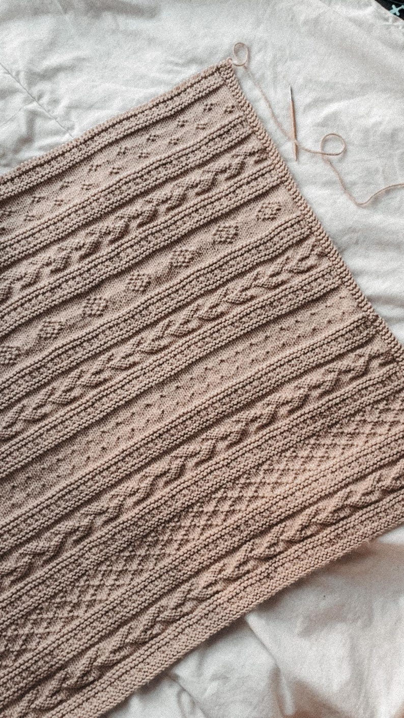 Cobblestone Blanket Knitting Pattern