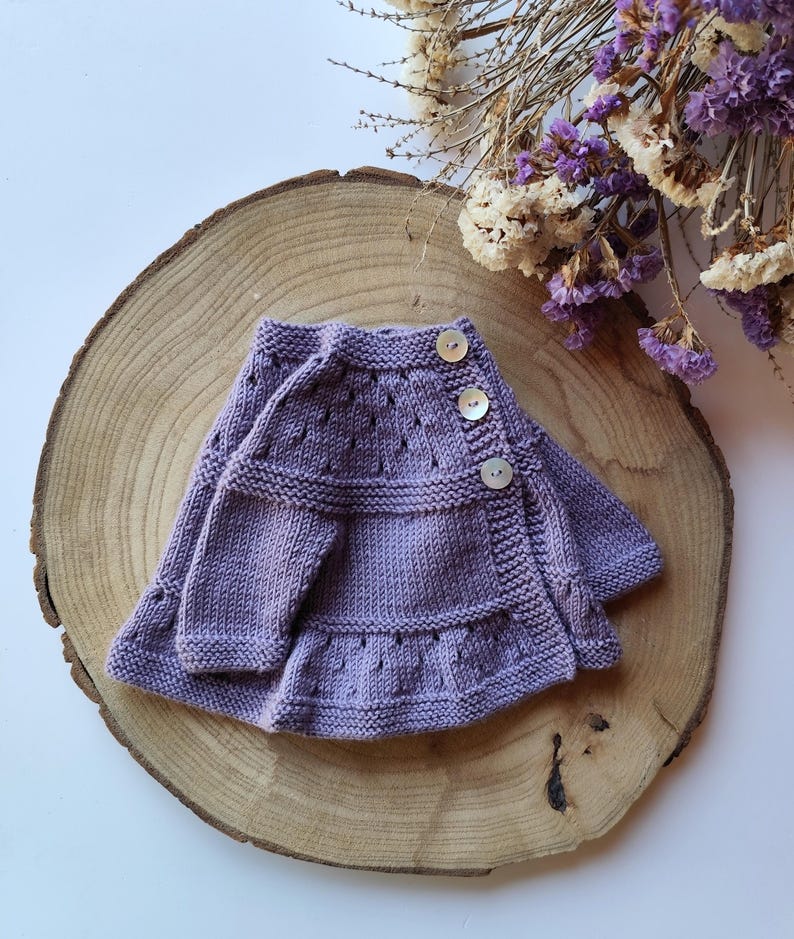 Lily Baby Cardigan Knitting Pattern