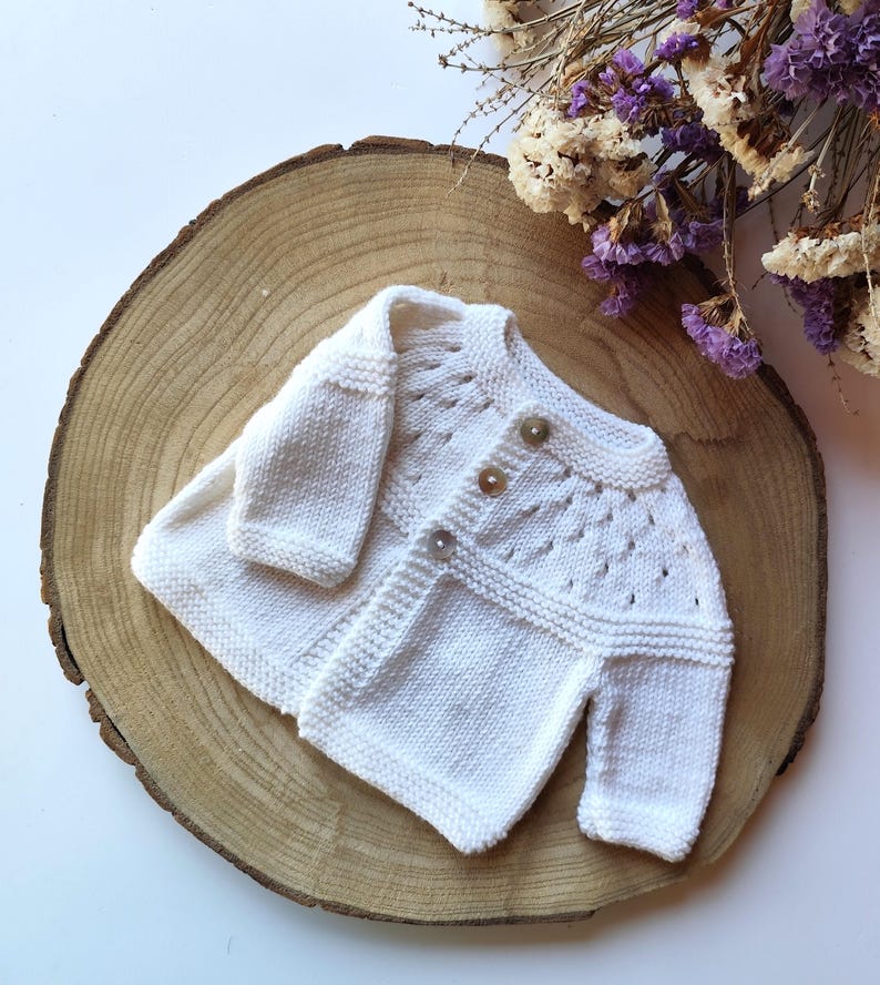 Lily Baby Cardigan Knitting Pattern
