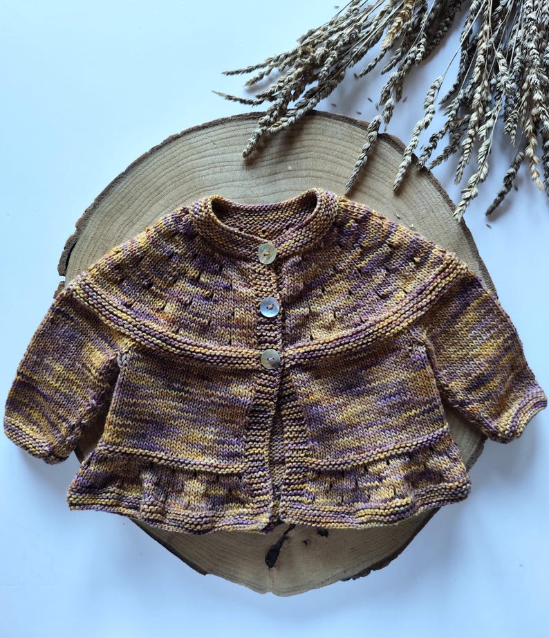 Lily Baby Cardigan Knitting Pattern