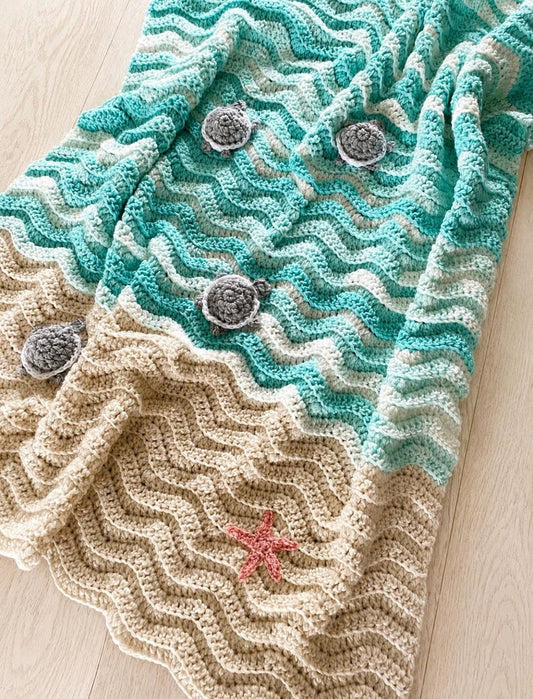 Coastal Blanket Crochet Pattern