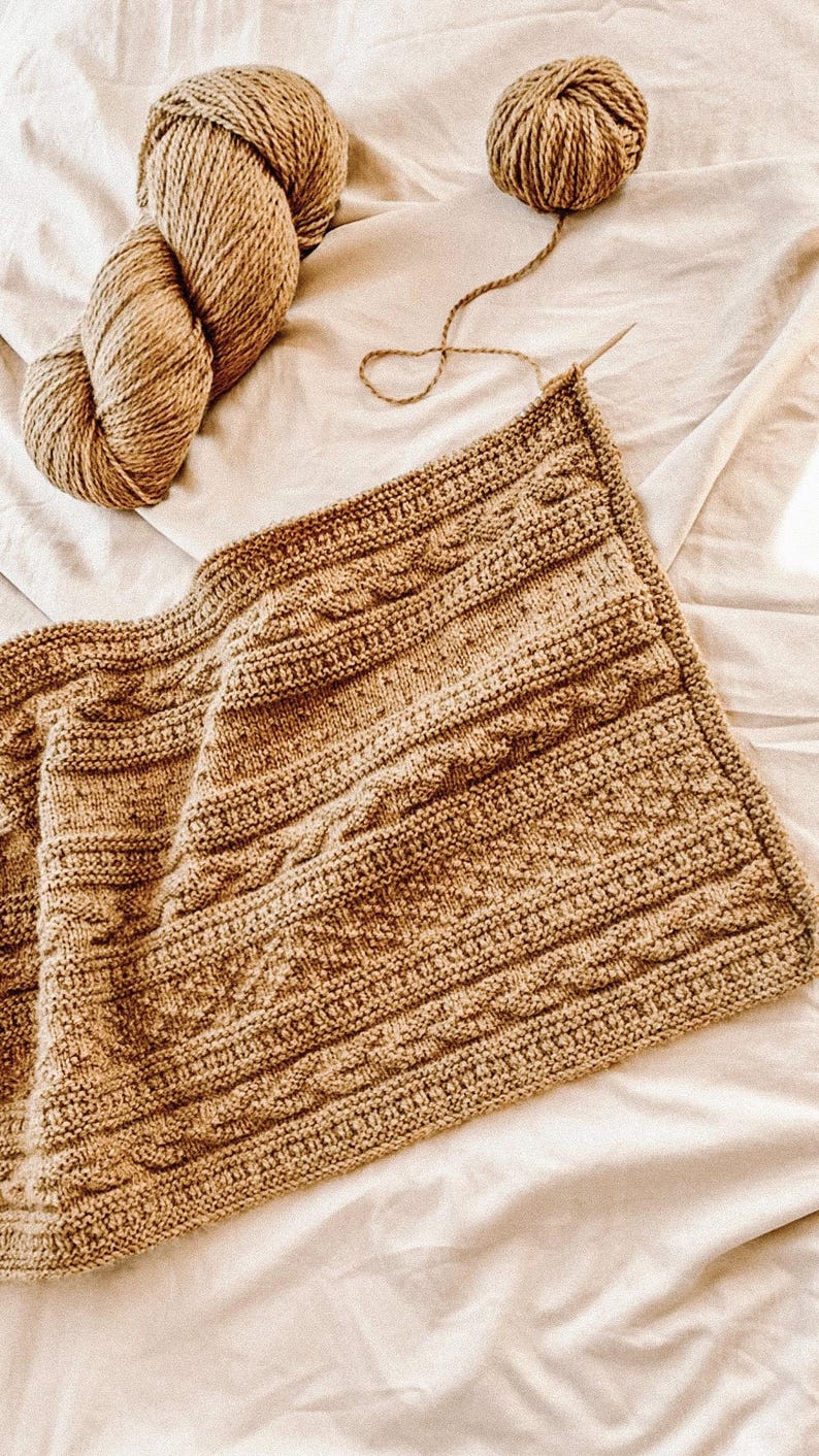 Cobblestone Blanket Knitting Pattern