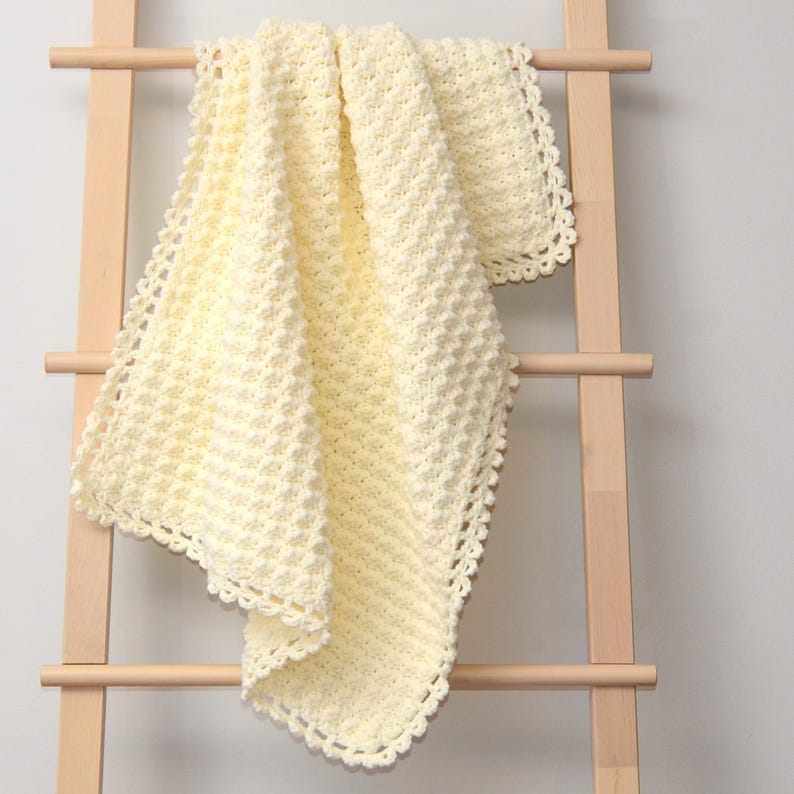 Ivory Lace Blanket Crochet Pattern
