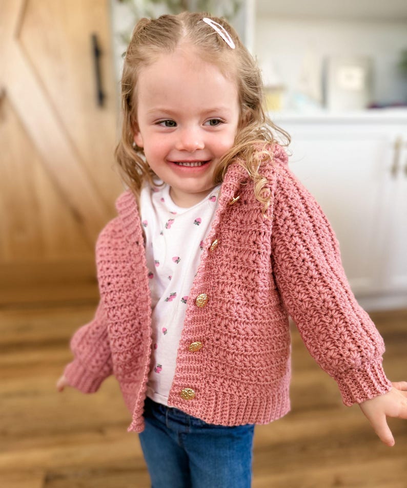 Star Baby Cardigan Crochet Pattern