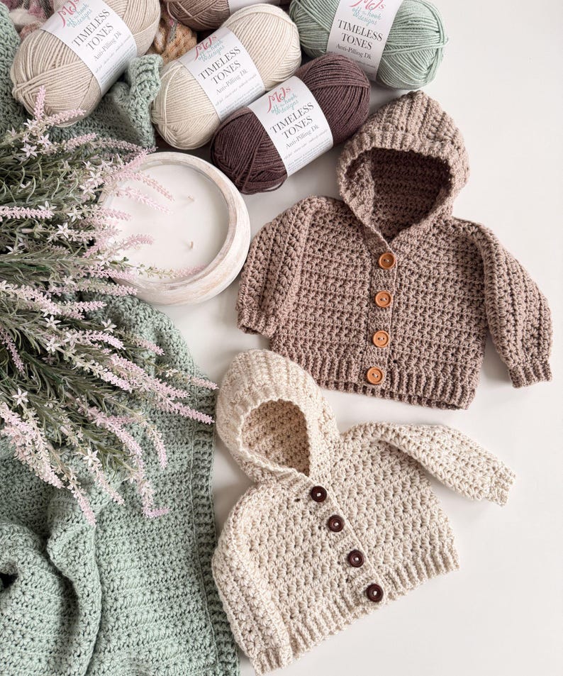Star Baby Cardigan Crochet Pattern