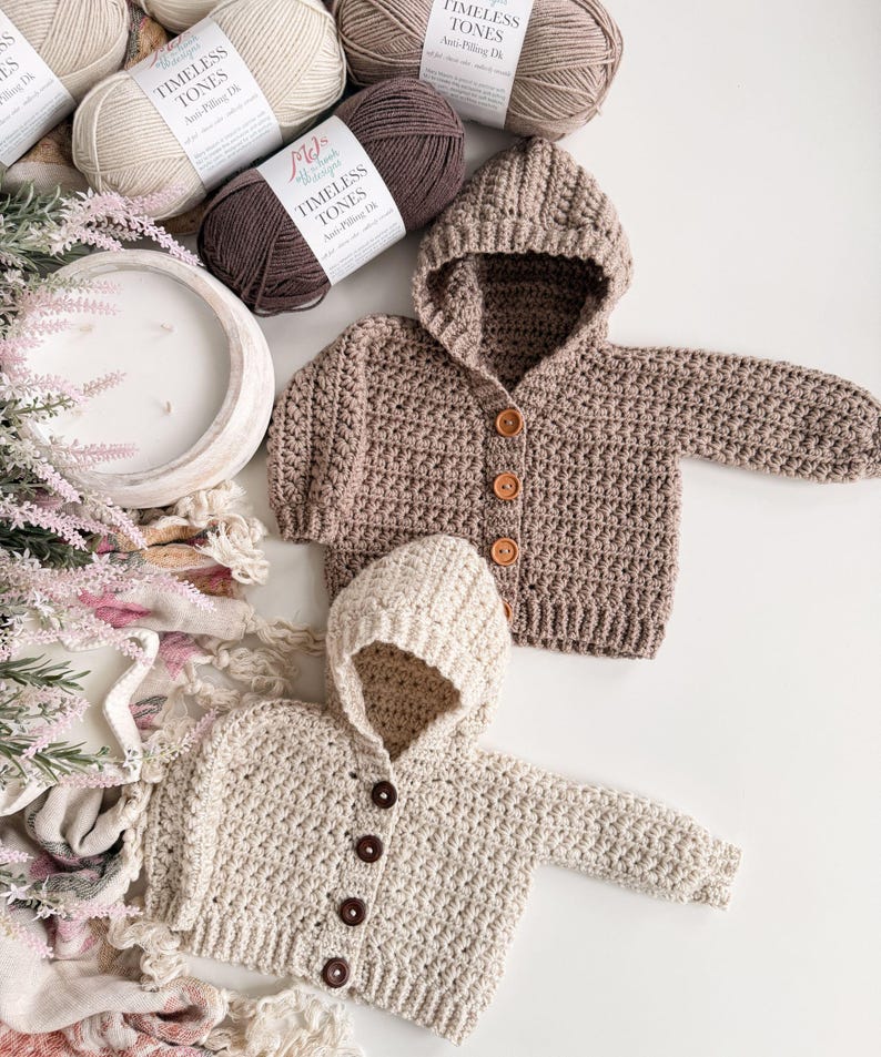 Star Baby Cardigan Crochet Pattern