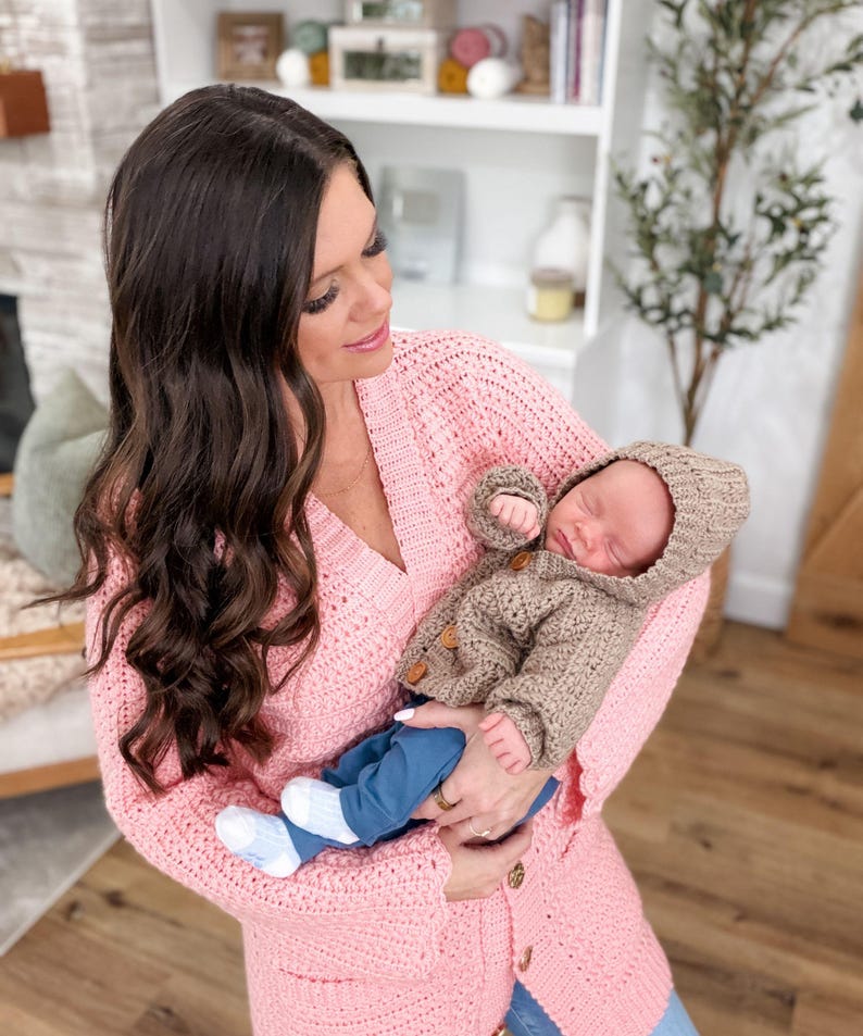 Star Baby Cardigan Crochet Pattern