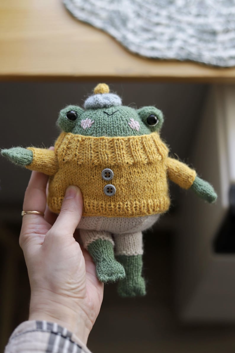 Froggie Friend Knitting Pattern