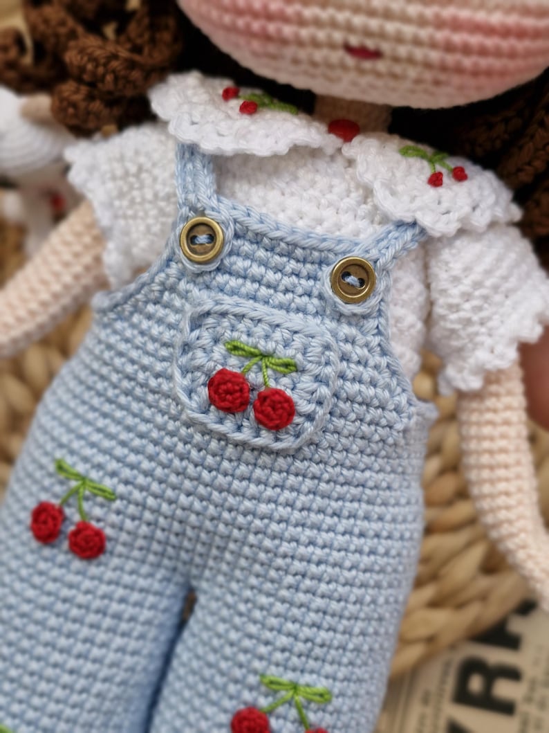 Cherry Belle Doll & Cat Crochet Pattern