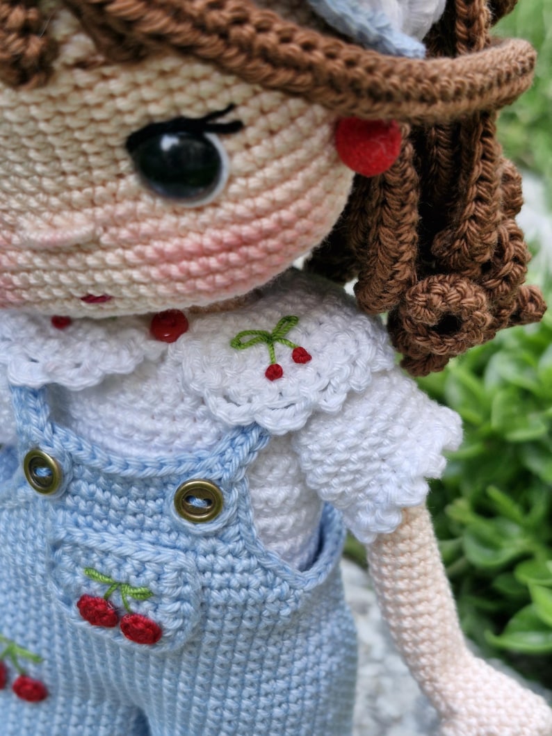 Cherry Belle Doll & Cat Crochet Pattern