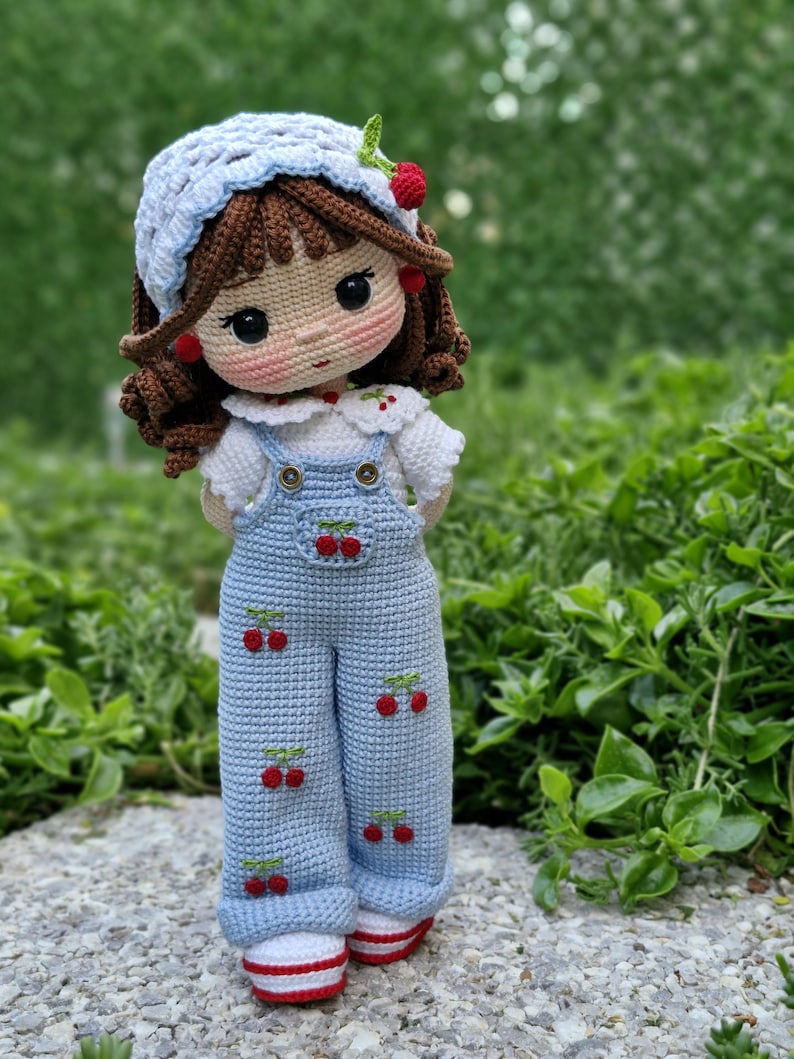 Cherry Belle Doll & Cat Crochet Pattern