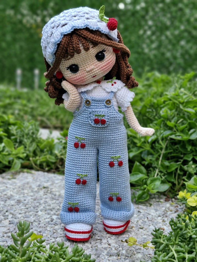 Cherry Belle Doll & Cat Crochet Pattern