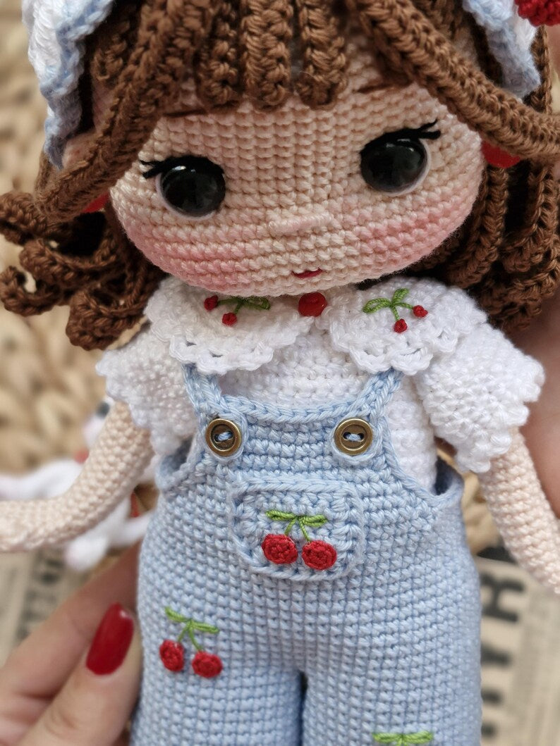 Cherry Belle Doll & Cat Crochet Pattern