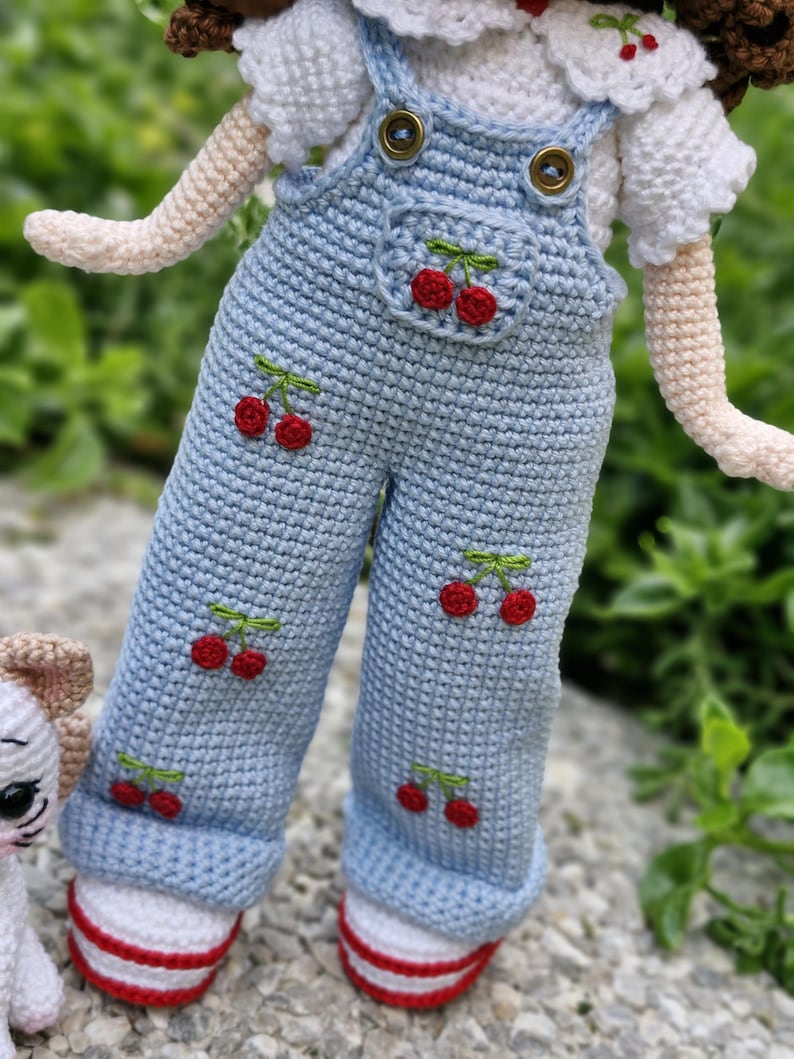 Cherry Belle Doll & Cat Crochet Pattern